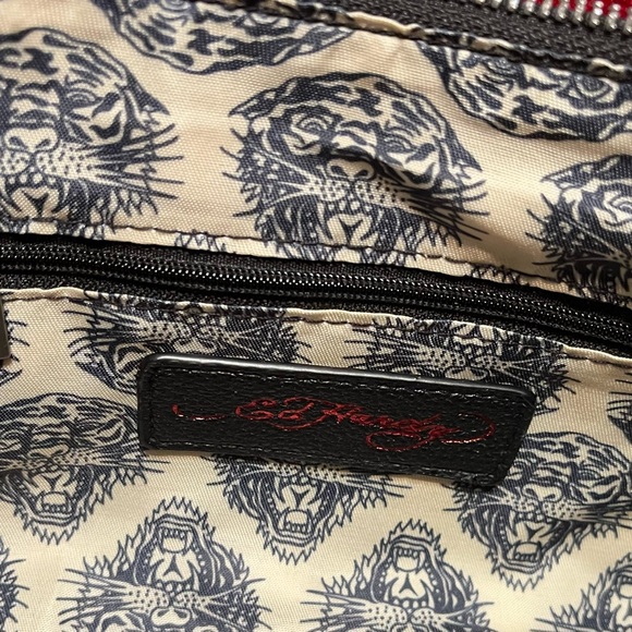 Ed Hardy Satchel Purse Covertible Tote to Crossbody Bag  New - Picture 7 of 10